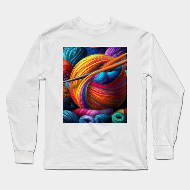 Best knitting ever Long Sleeve T-Shirt by IWON